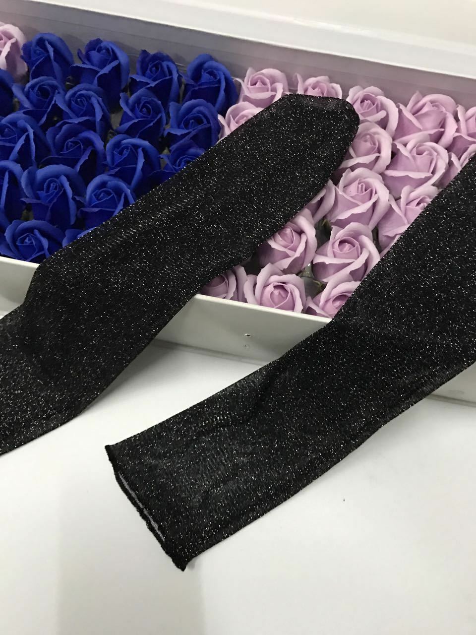 Womens Girls Sheer Mesh Glitter Decor Tulle Socks See Through Lace Loose Sock US