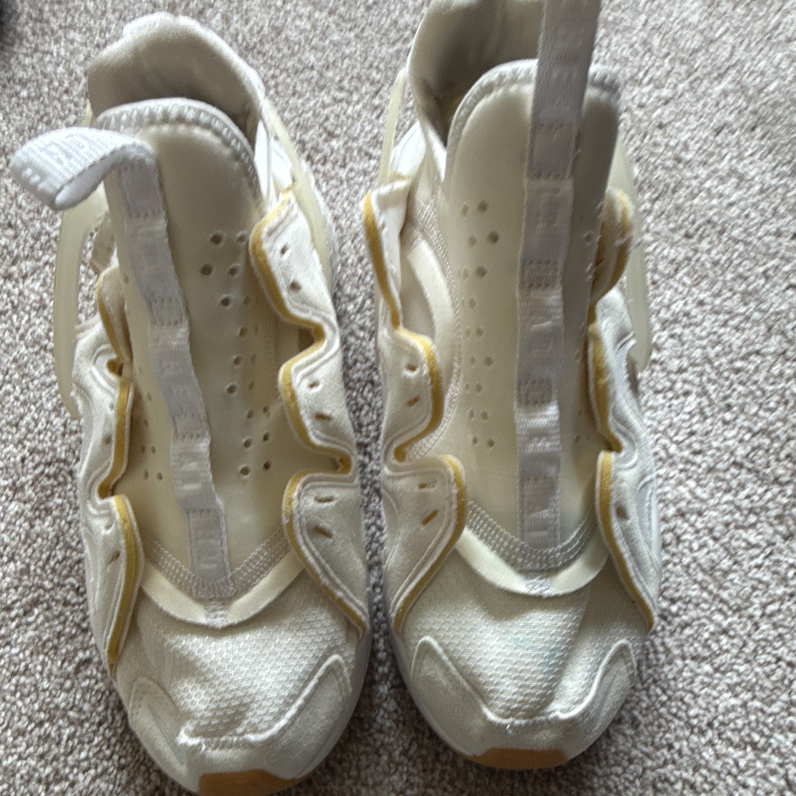 Nike Air White Gum Low Top Mesh Hook & Loop woman’s Athletic Sneakers