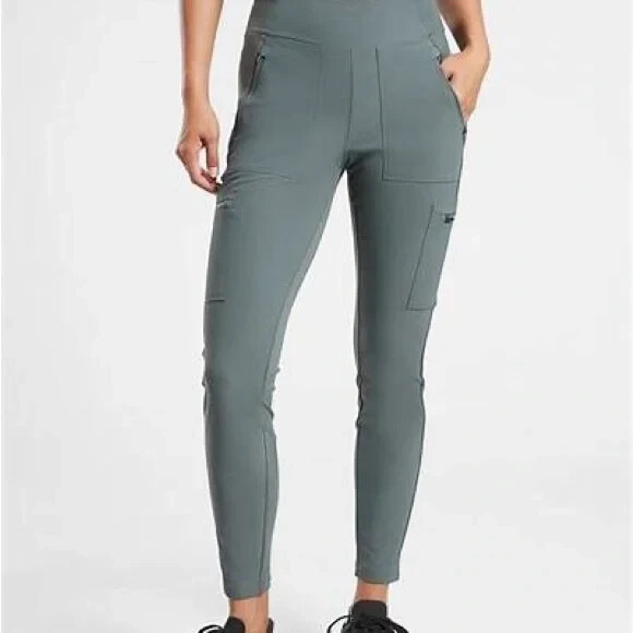 Athleta Headlands Hybrid Cargo II Tight-Minimalistic Grey-Plus Size 24-NWT