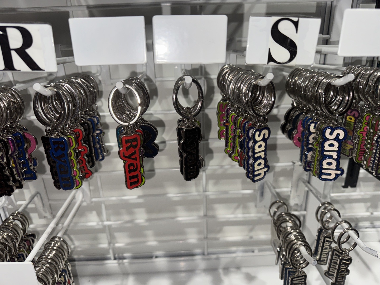 A, B, C, D, E, F, G, H, J – Metal Keychain with Beautiful Colors