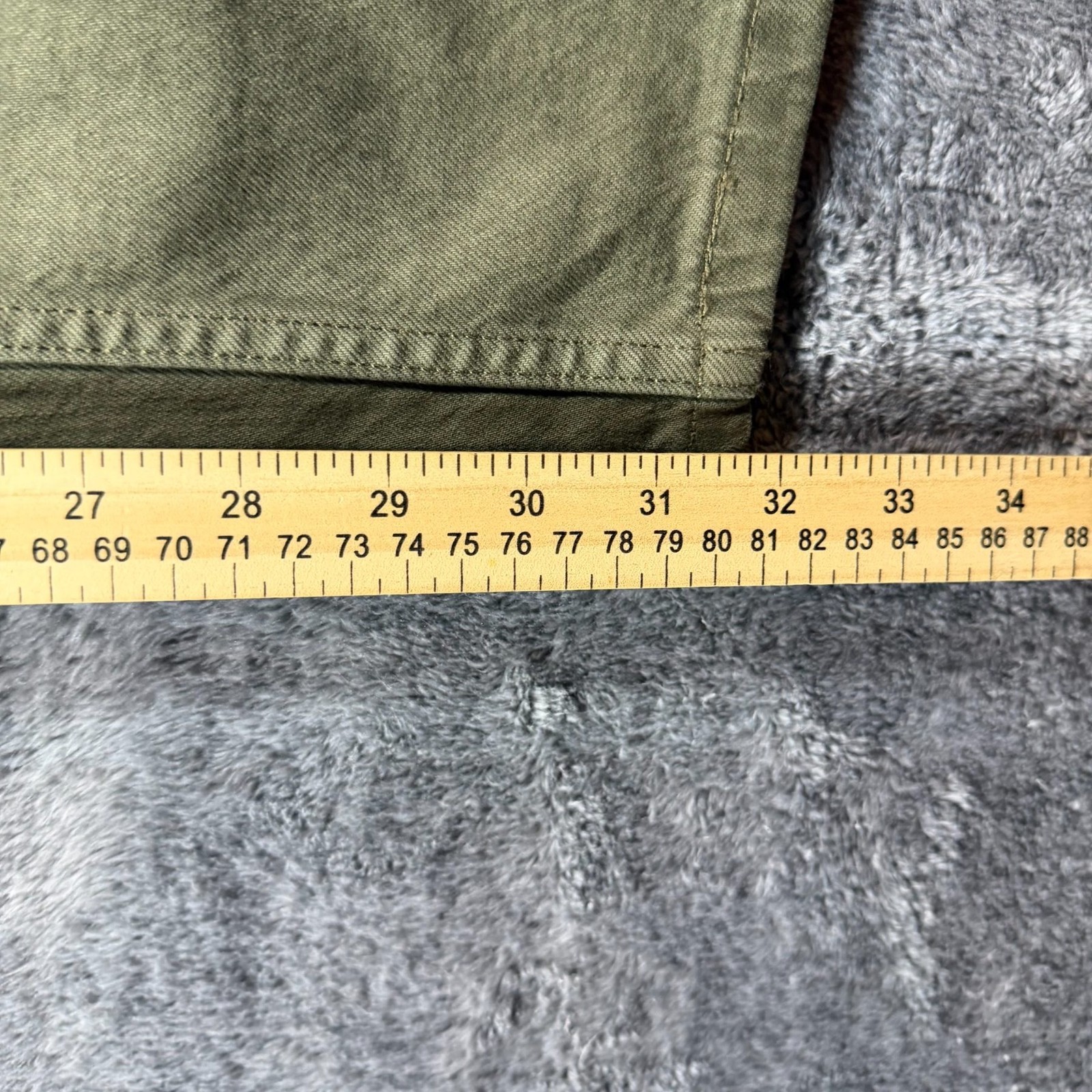 Levis 505 Jeans Mens 40×32 Green Regular Fit Stretch Denim NWT