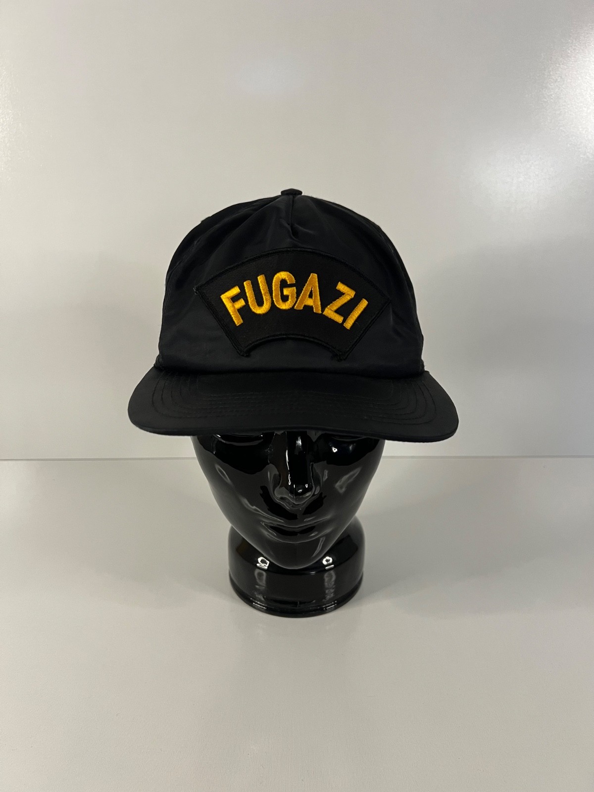 Supreme x Fugazi 5 Panel Nylon Hat Black SUPNY-15 FUGAZI HAT Adjustable Snap