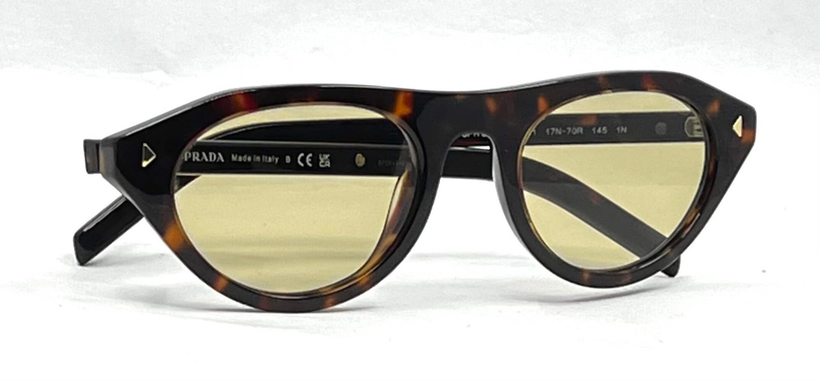 Prada SPR B15 17N-70R Tortoise Sunglasses Unworn Full Kit Made Italy