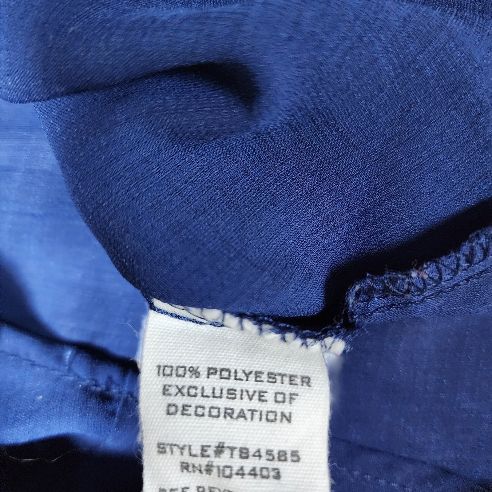 MINE Women Royal Blue Sleeveless Split Neck Ladder Stitch Blouse TB4585 Small