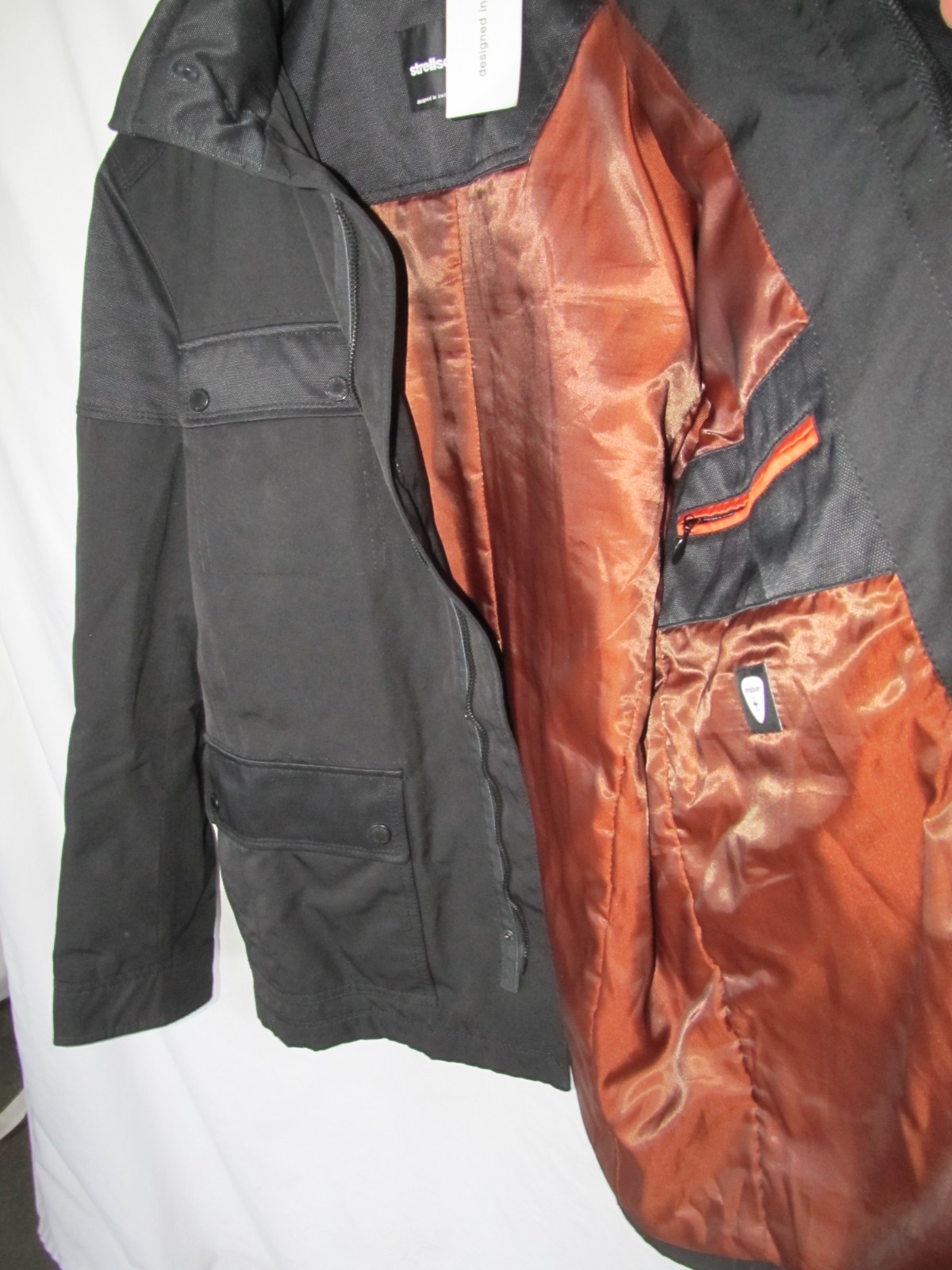 NWT Men’s STRELLSON ‘Horton’ Black Zip Up Lined Jacket Size 50 (chest 43″)