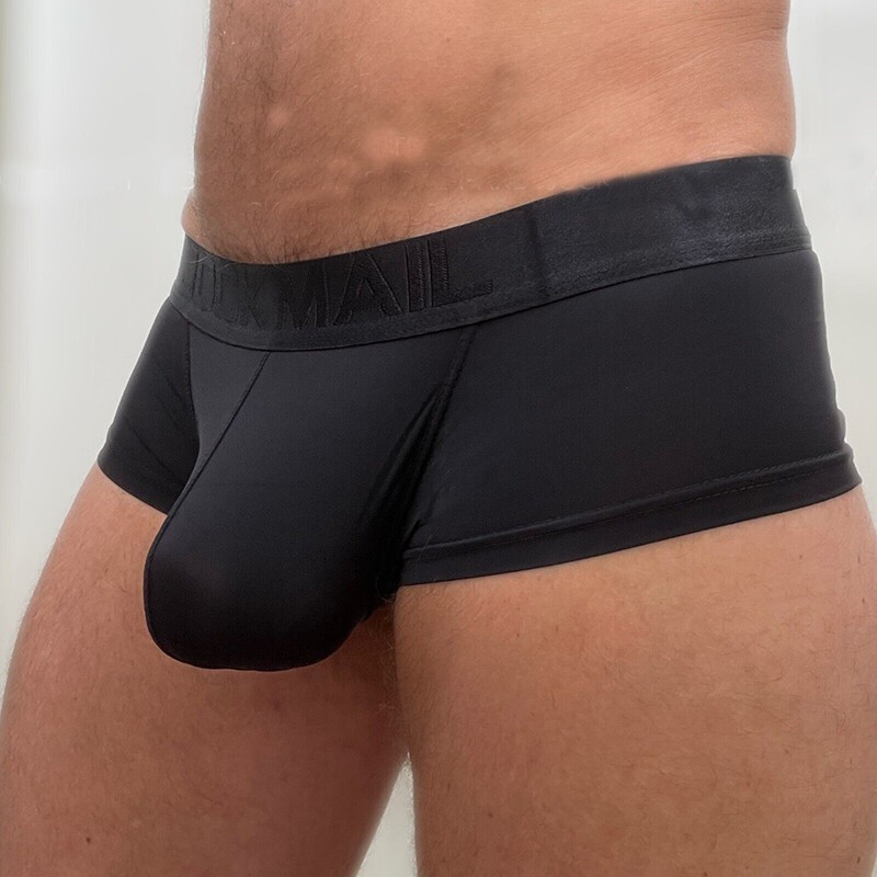 JOCKMAIL Men’s Sexy Silky Enhancing Pouch Boxer Underwear Low Waist Trunk Shorts