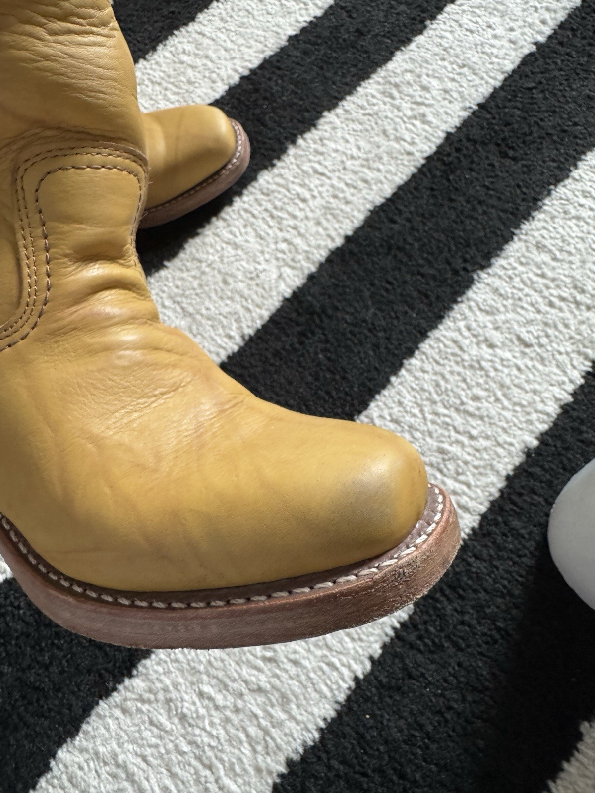 Frye Campus 14L Leather Boots in Banana – MSRP $498 Sz 6.5