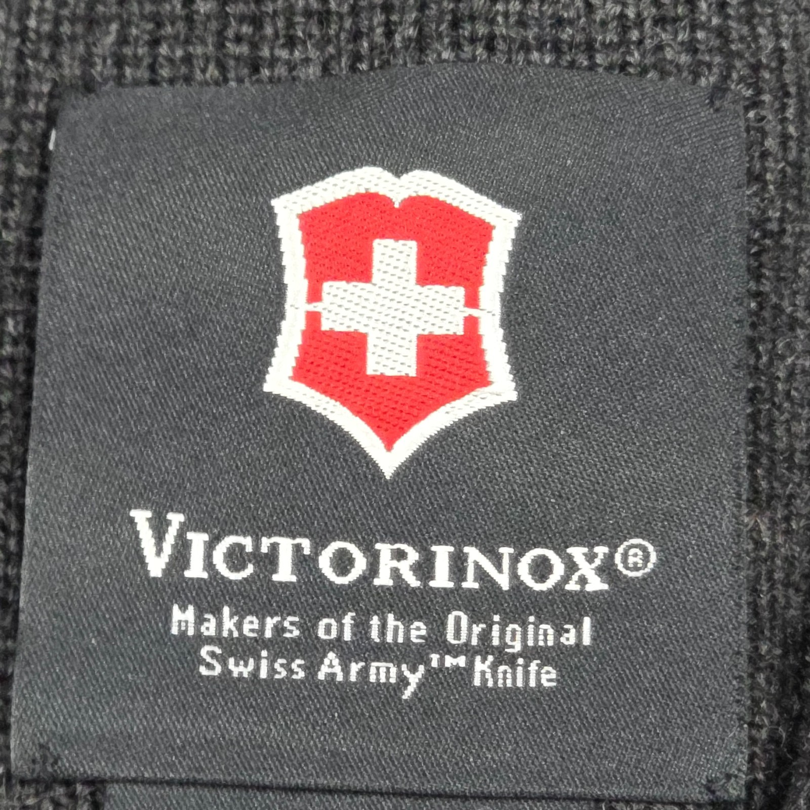 Victorinox Wool Zip Jacket Men’s Large Gray Full Zip Knit Warm