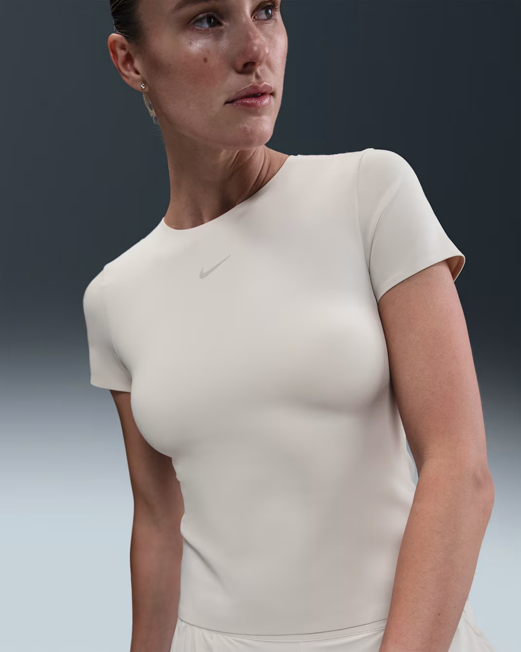 NEW Nike HQ8079-104 Form Beige Stealth Evaporation Athletic Shirt Women’s S