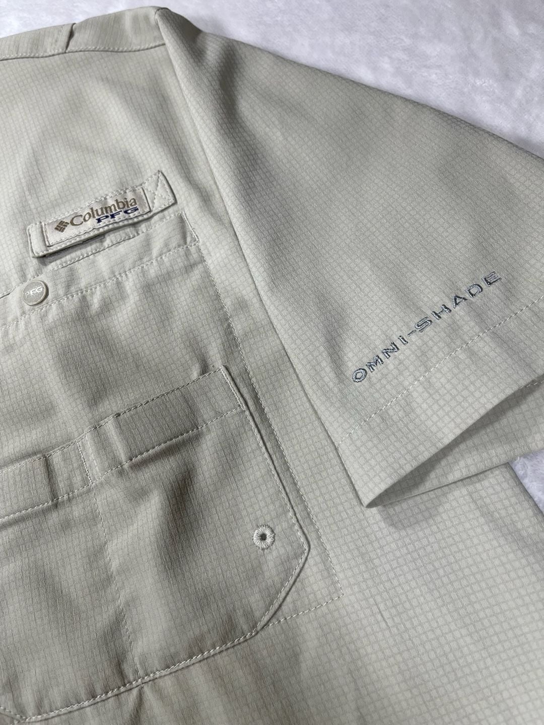 Columbia PFG Omni-Shade Vented Short Sleeve Fishing Shirt Medium