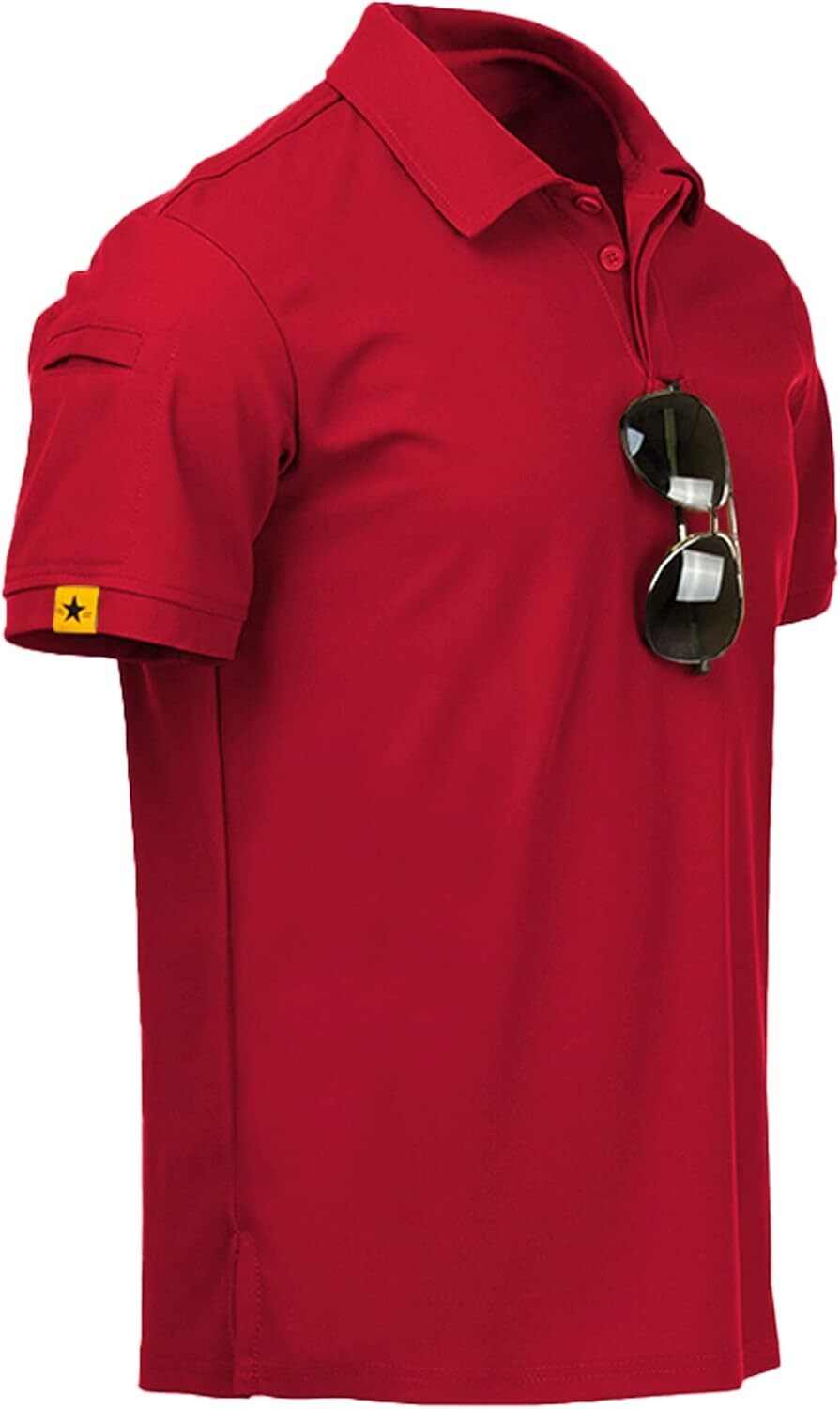 Performance Short Sleeve Polo Shirt for Men Athletic Golf Casual Lightweight