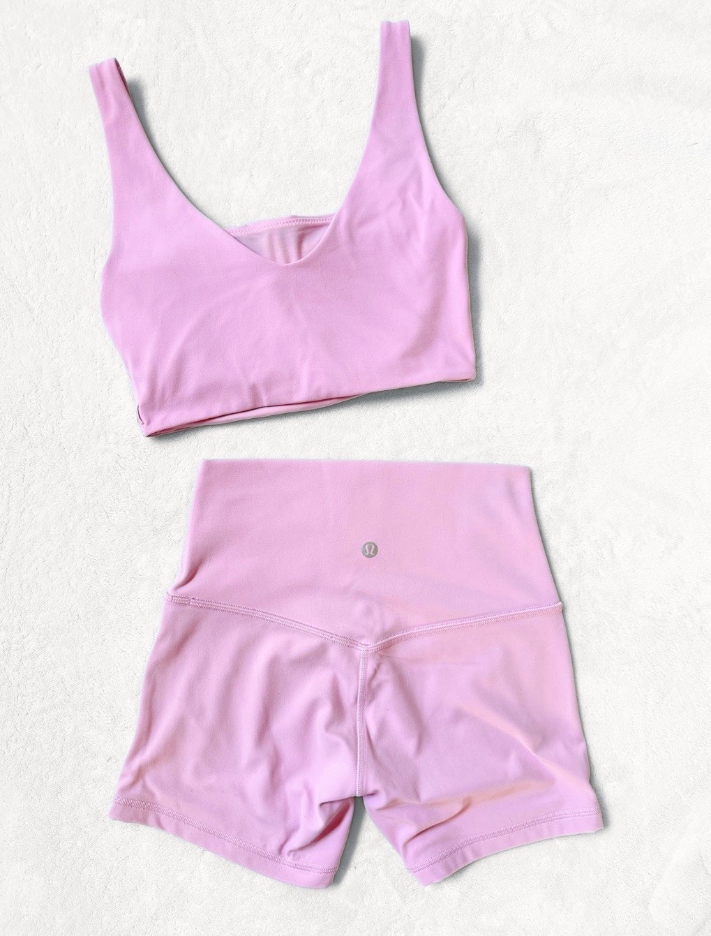 Lululemon Vitapink Dance Studio Pant Align Shorts Bend This Scoop Square Bra Set