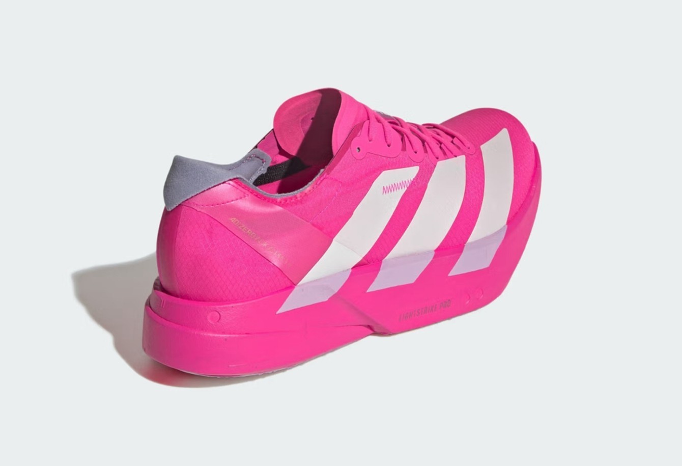 adidas Adizero Adios Pro 4💖’Shock Pink’ Pink Silver Men’s Sneakers