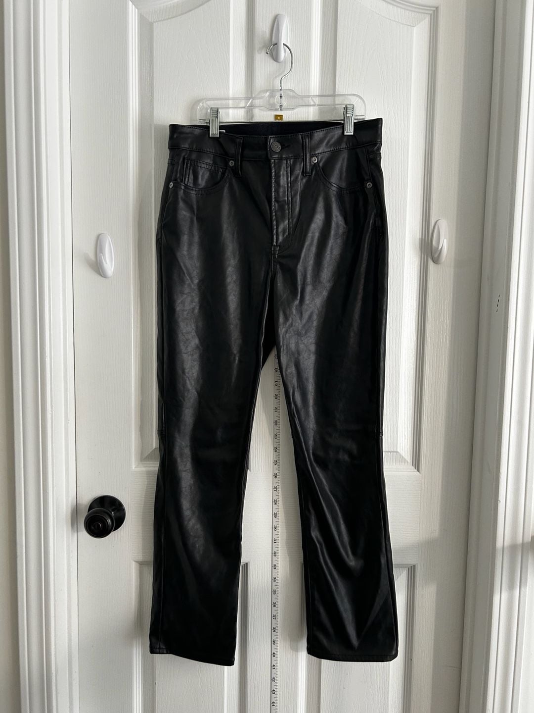 Gap Vintage Slim High Rise Faux Leather Pants Size 30x10R