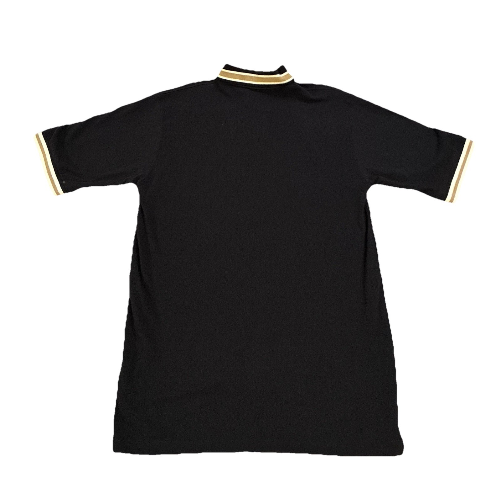 Willow Pointe Polo Shirt Men’s Large Cotton Black With Gold Accents