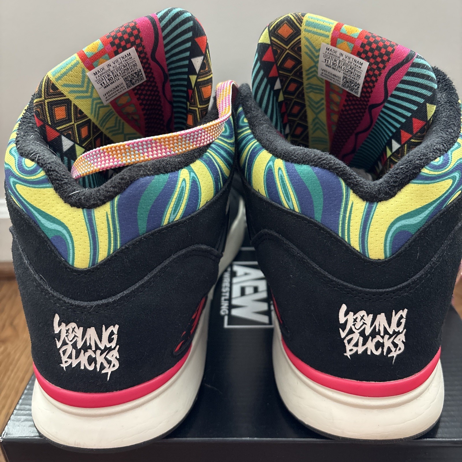 Reebok AEW The Young Bucks Pump Omni Zone 2 Superkicks M11 PO Good