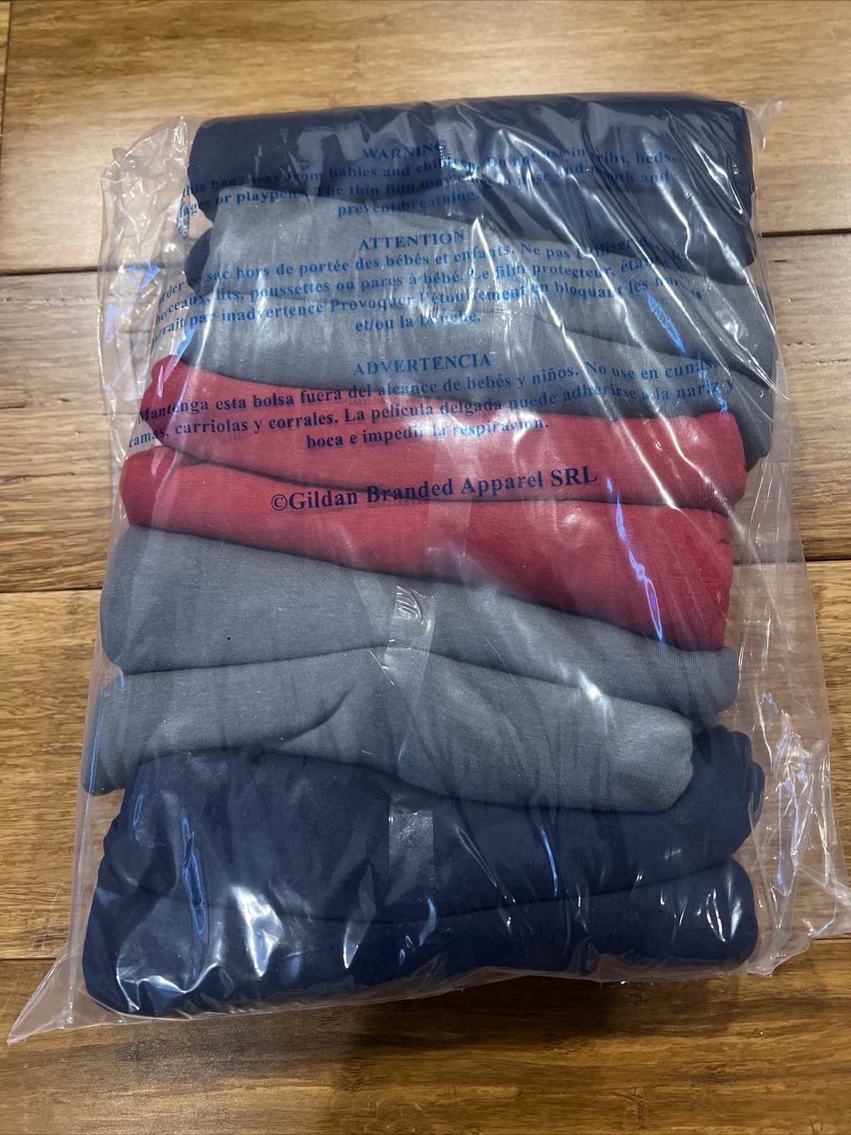 Gildan Men’s Crew T-Shirts Multipack Style G1100 NavyCharcoalCardinal Red L
