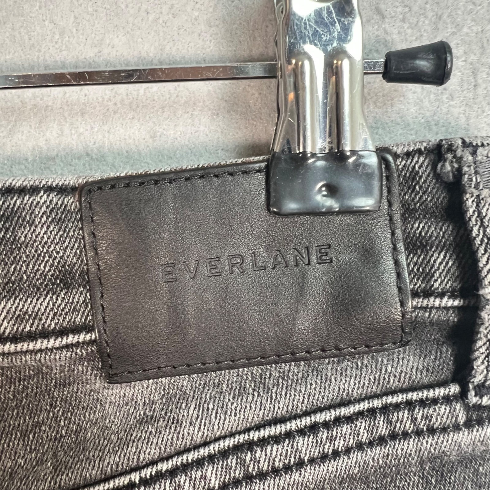 Everlane High Rise Straight Jeans Gray Size 25 Ankle Womens Denim
