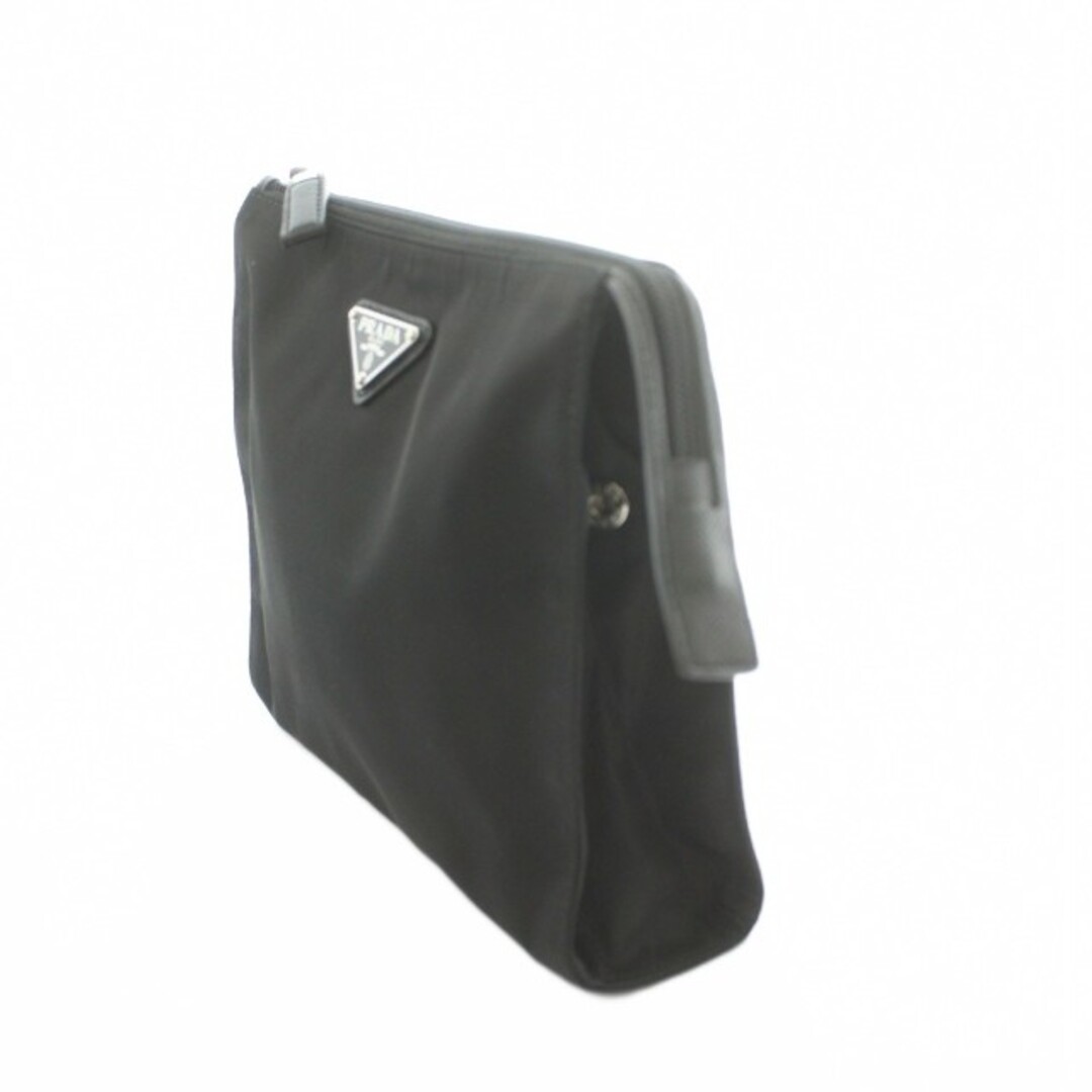 Prada Clutch Pouch Nylon Second Bag TU Black 2ne789 MI Used c0b1aaf8b35f1e3ee497