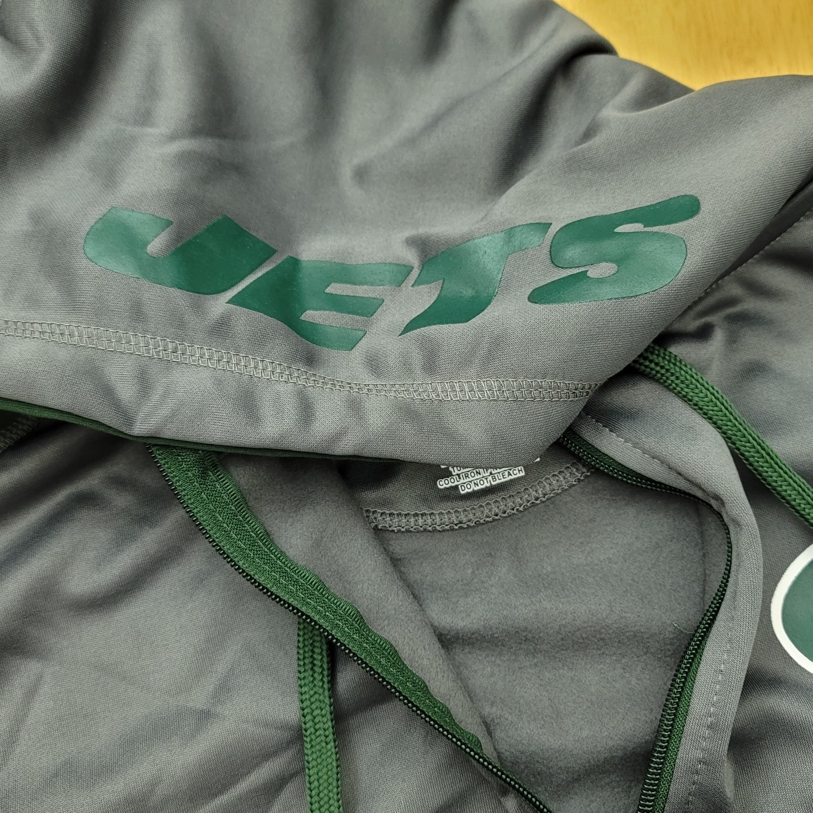 New York Jets NFL TX3 COOL Full Zip Hoodie Jacket Mens XLT Green/Gray NWT