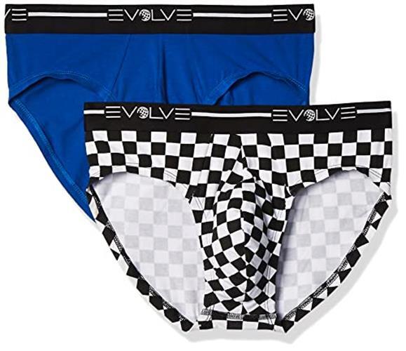 Evolve mens Cotton Stretch No Show Underwear Assorted Sizes , Colors