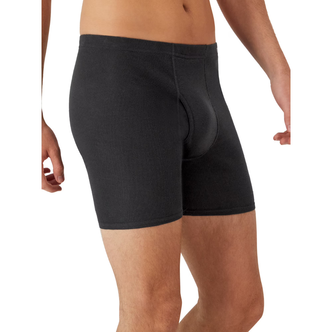 Hanes Men’s Super Value Pack Covered Waistband Boxer Briefs 10 Pack, Size S-XL
