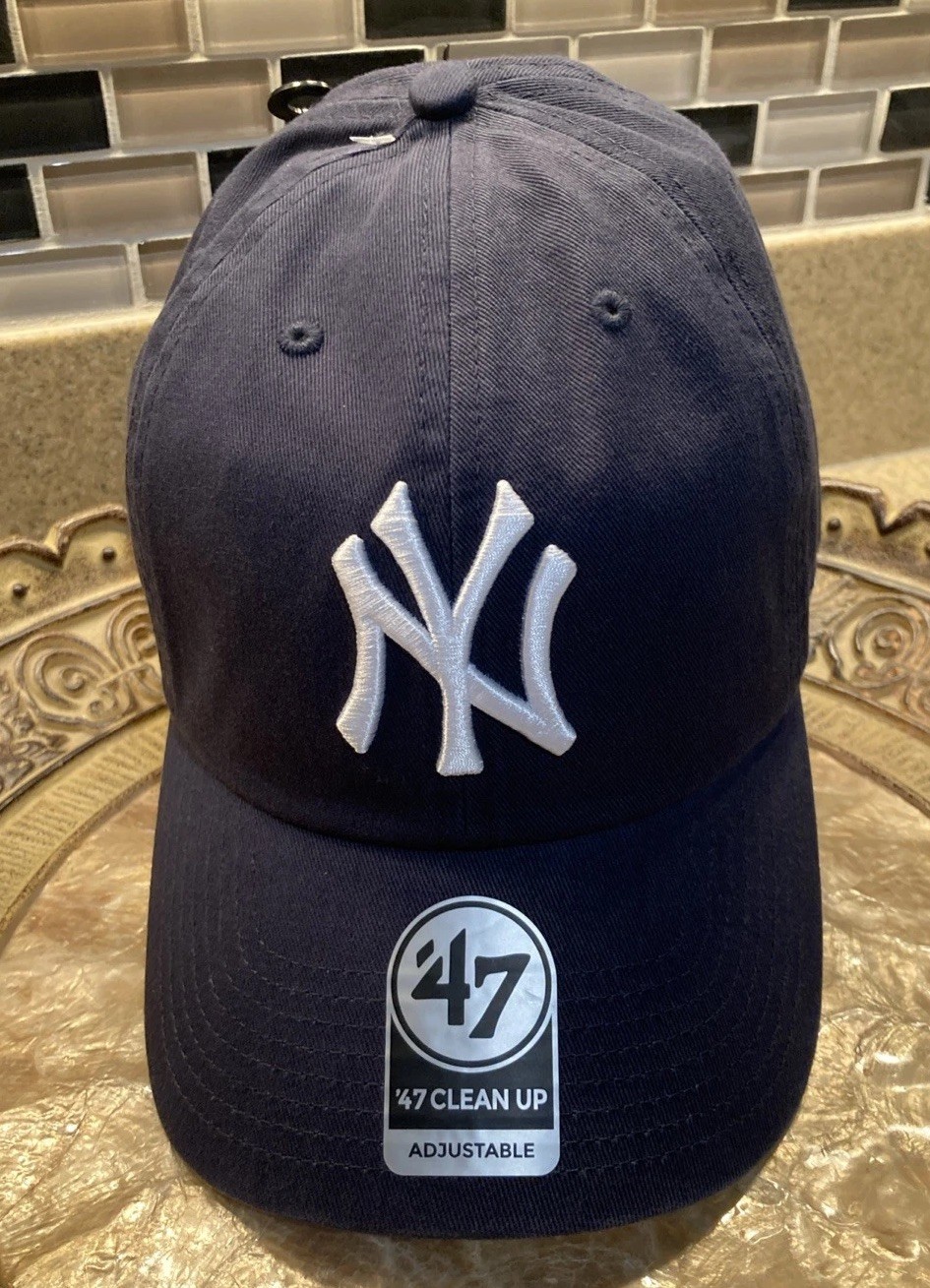 ’47 Brand New York Yankees Clean Up Hat Navy One Size Adjustable NWT