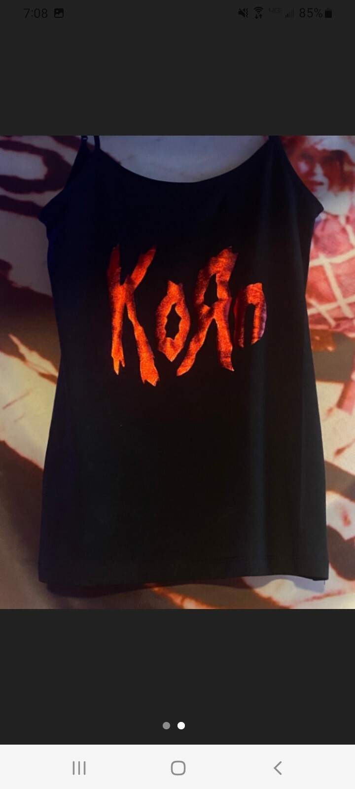 Korn Tank Top korn shirt mettalic xs S, m , l & xl