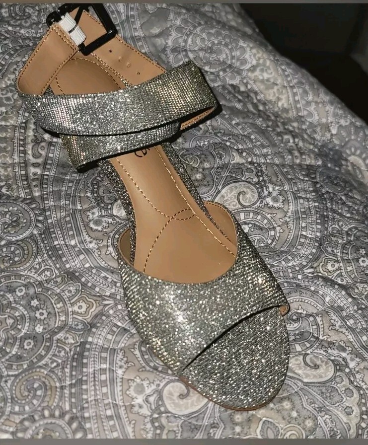 Renee Soncino PEWTER DANCE GLITTER Sandal