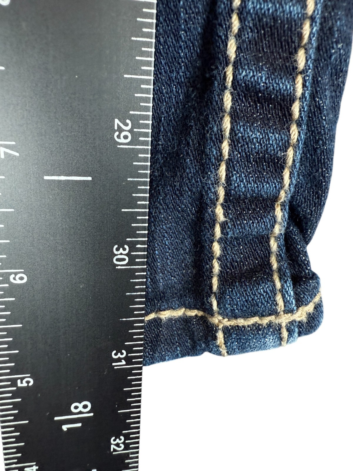 Buckle BKE Drew Bootcut Jeans Womens 31×31 (33×31) Blue Stretch Logo Outdoor