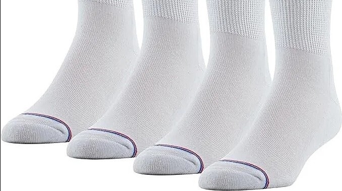 8 Pairs Mens Medipeds Cushioned & Vented Non Binding Diabetic Ankle Socks