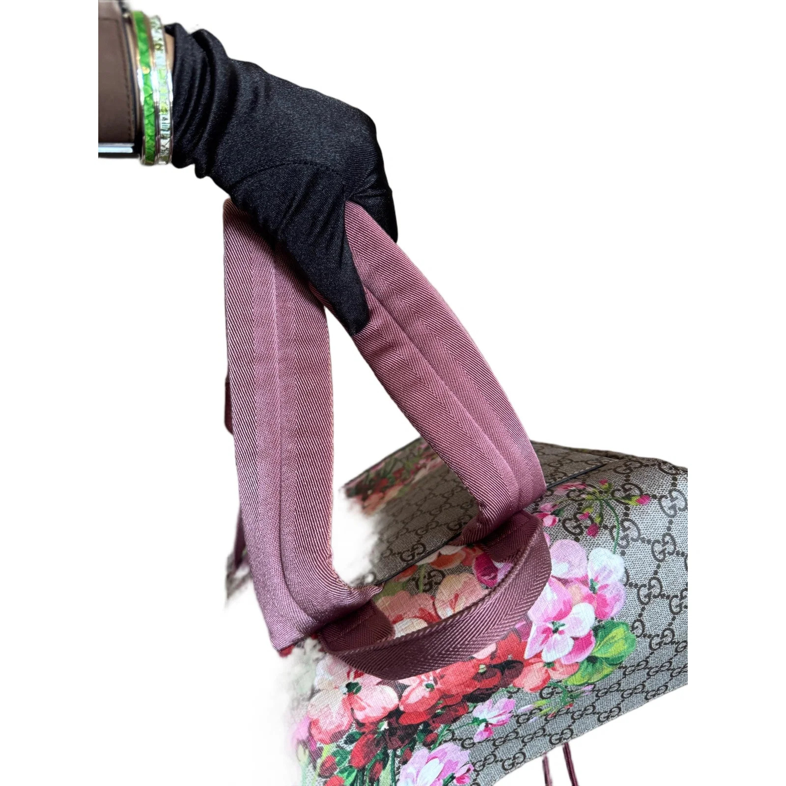 Gucci Flora Flap Backpack Beige Pink Green Red Gg Supreme Monogram (aa072426f5r)