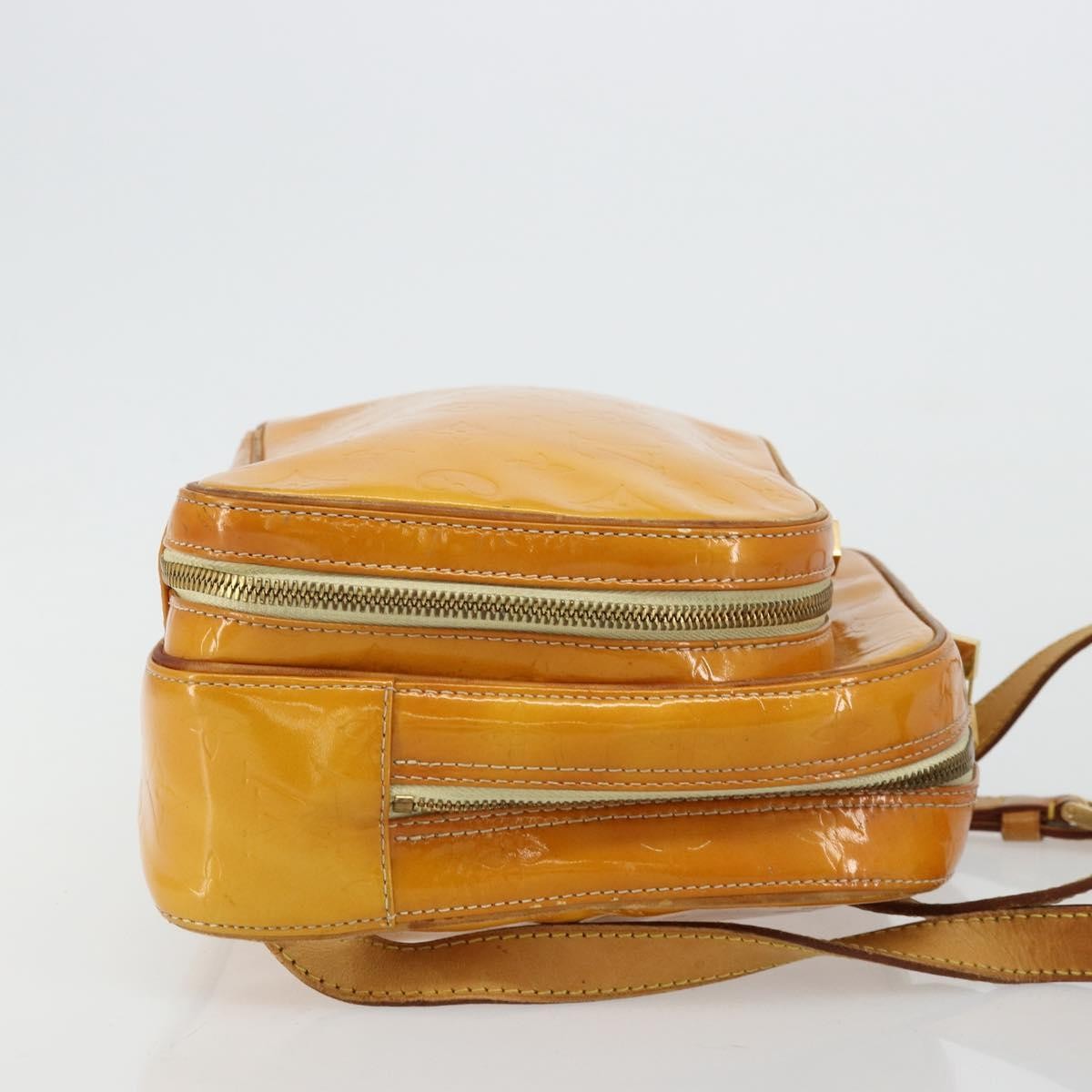 LOUIS VUITTON Monogram Vernis Marley Backpack Yellow M91040 LV Auth bs34725