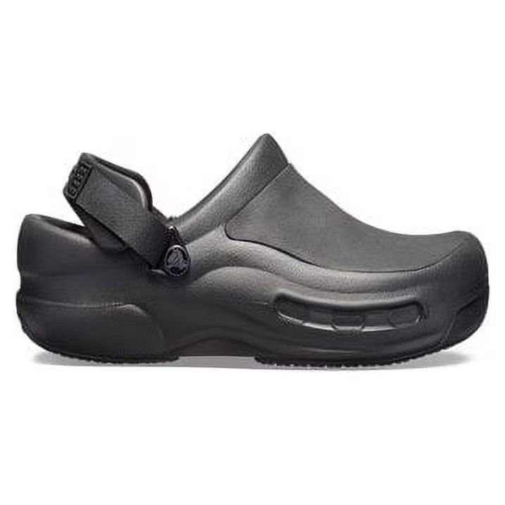 Crocs at Work Unisex Bistro Pro LiteRide Slip Resistant Work Clog Graphic, Black