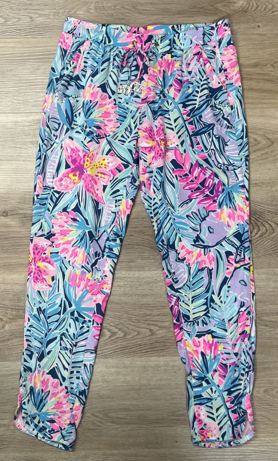 Lilly Pulitzer Piper Ankle Pant Slathouse Soiree Tropical Vacation Summer Wear S