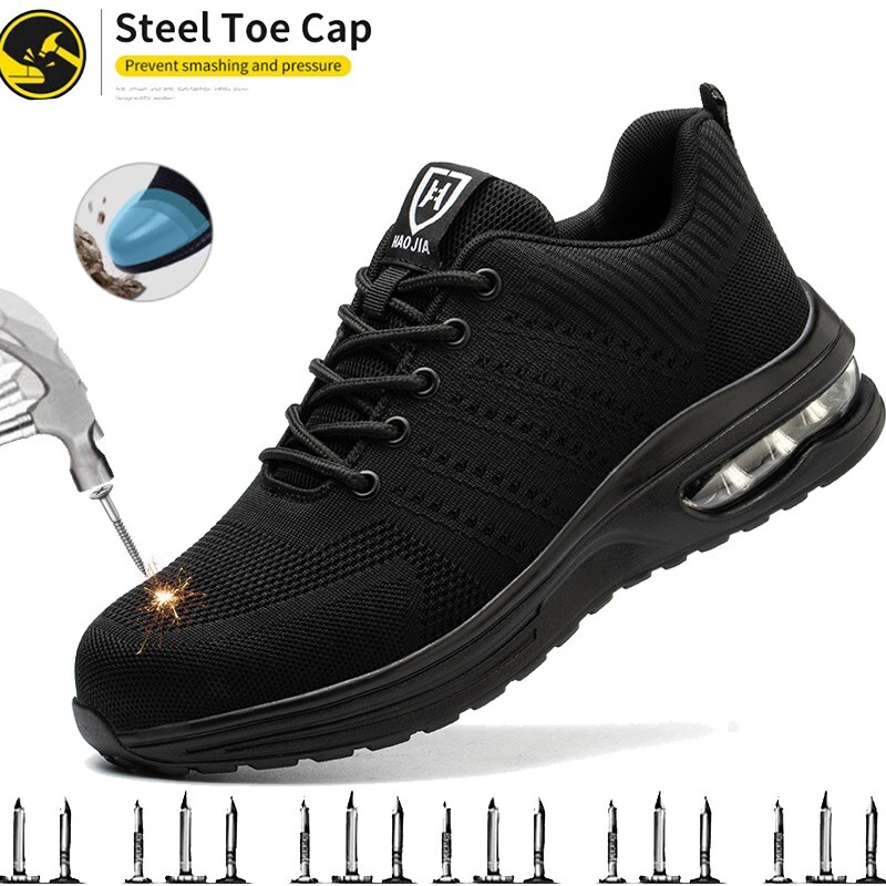 Men Work Safety Shoes Anti-puncture Sneakers Indestructible new steel toe shoe