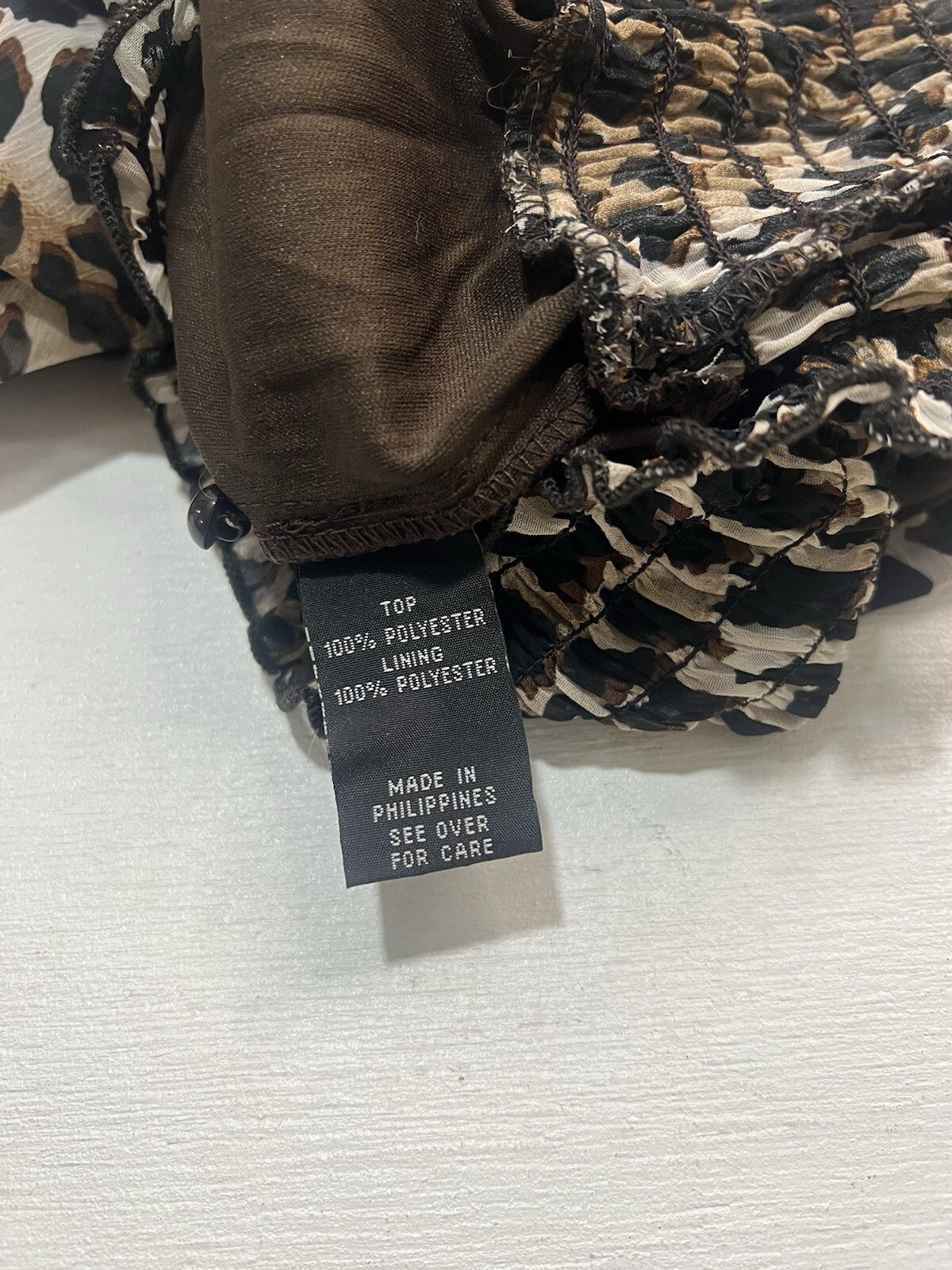 Women’s Shirt Size L Brown Black ￼ Leopard B Wear