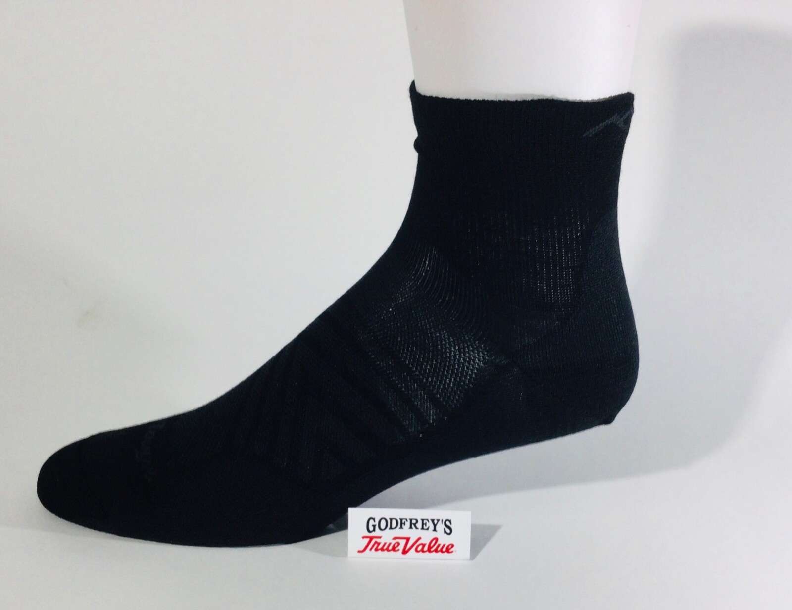 DARN TOUGH 1034 MEN’S Black RUNNING MERINO WOOL 1/4 SOCKS Ultra Light XL L M