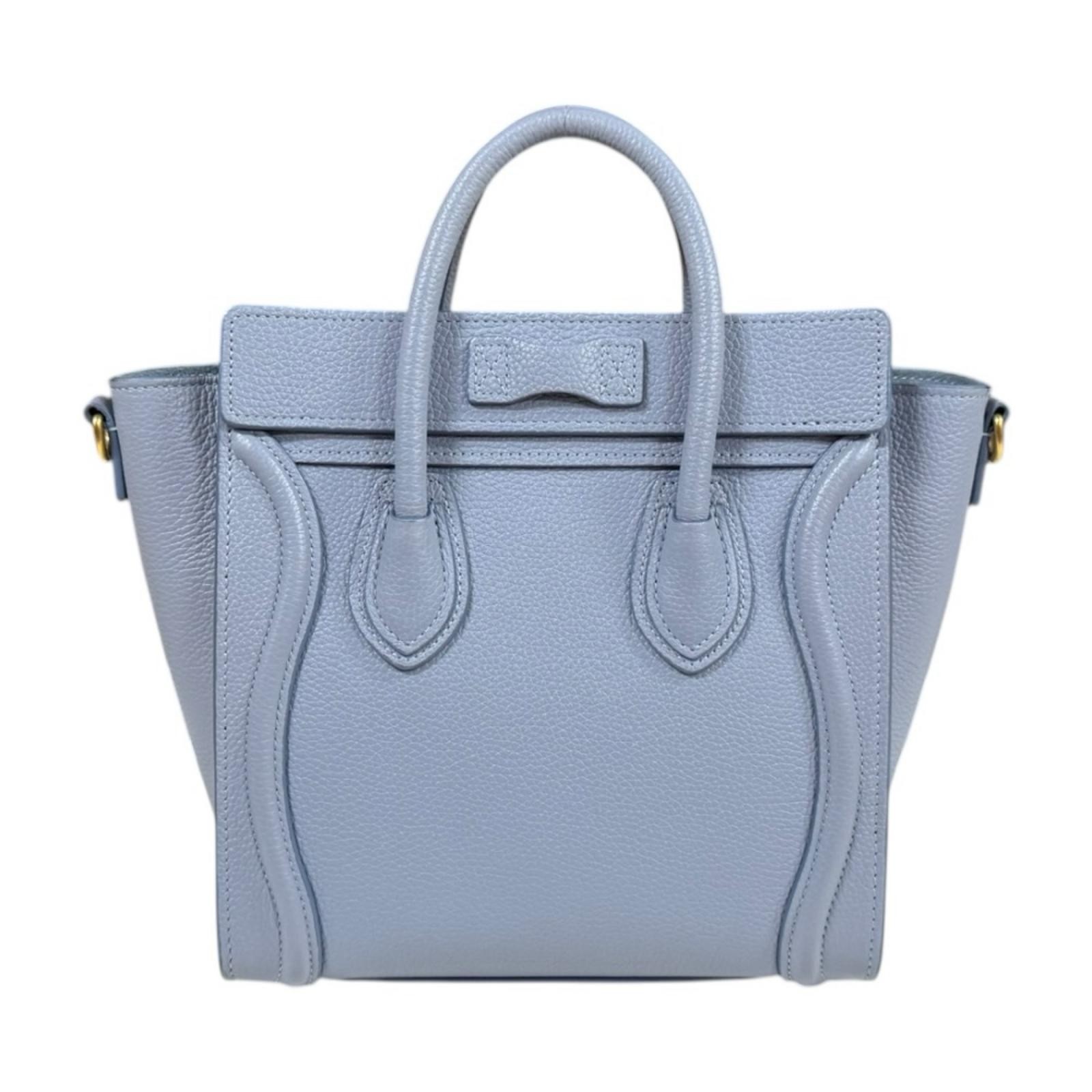 CELINE Shoulder Bag Cross Body 189243 leather 2way Luggage Nano Shopper used