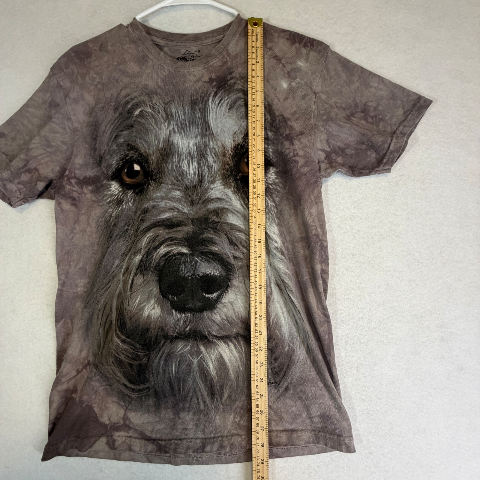 The Mountain Scottish Terrier Dog Tie Dyed Brown All Over Print T-shirt Medium