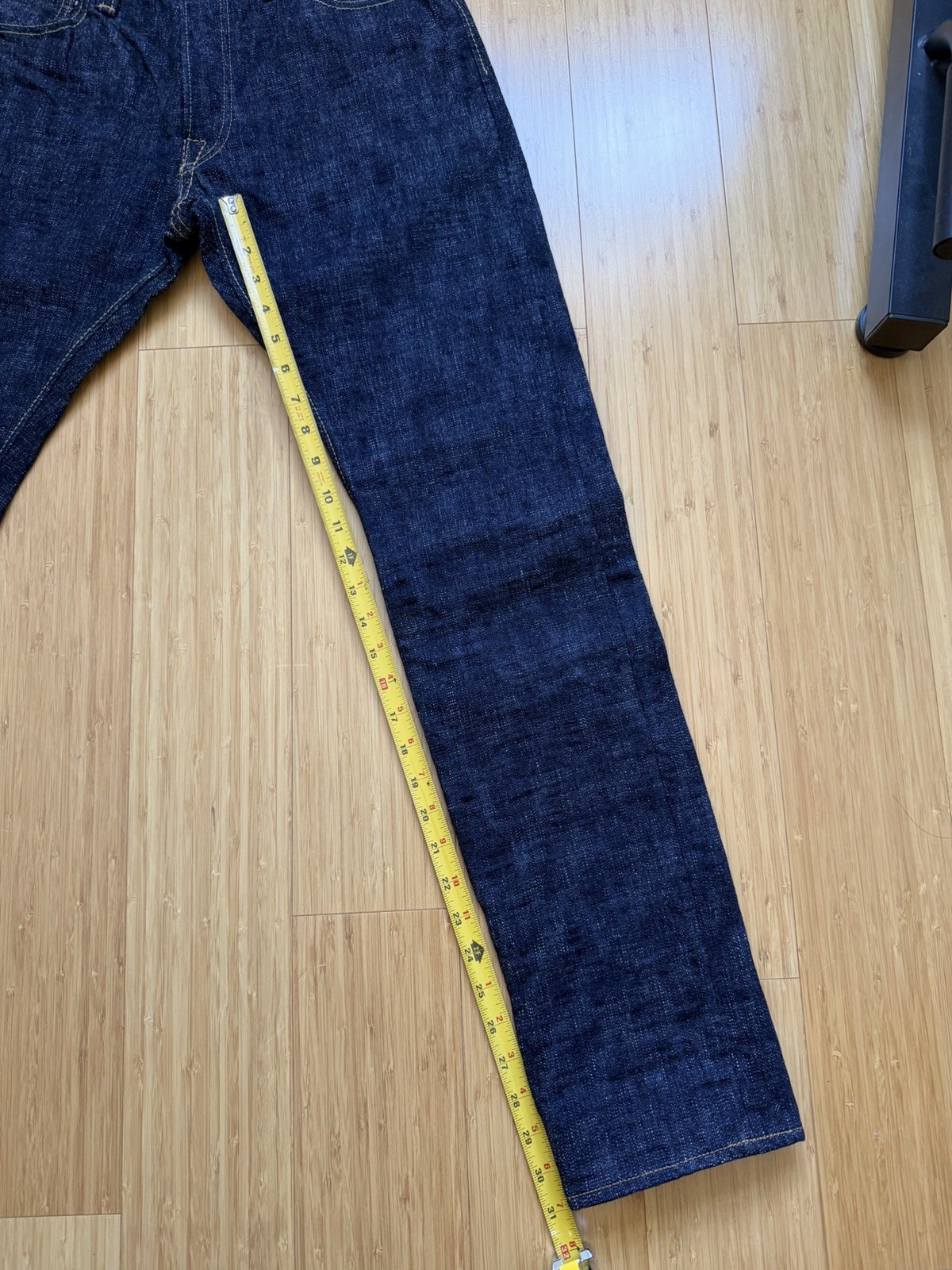 NEW PBJ WSB-019 16 oz Slubby Relax Tapered size 32 (Measures 30) Pure Blue Japan