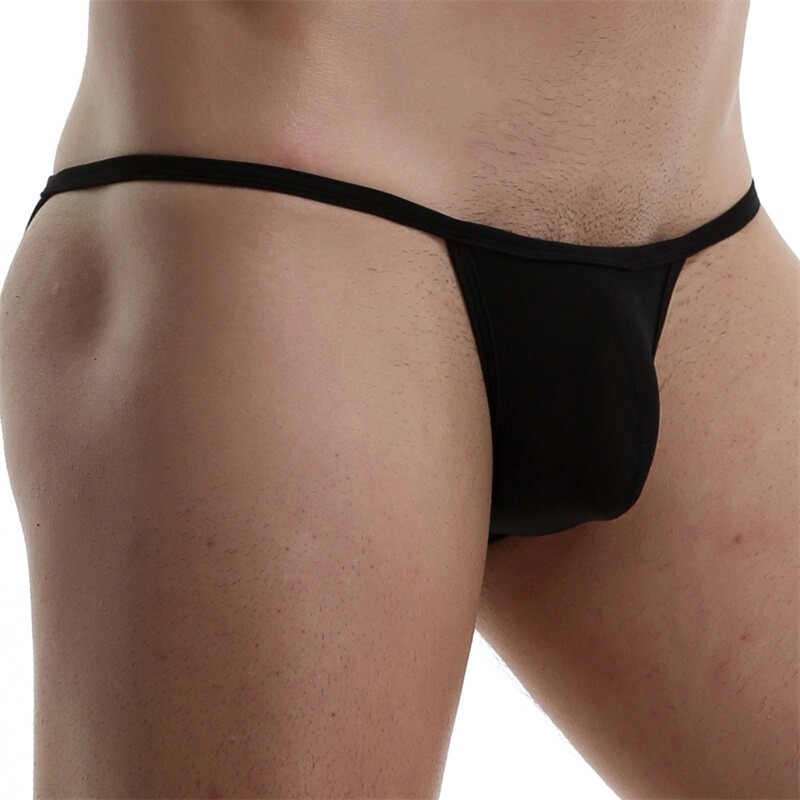 Men’s Sexy Briefs G string Tanga Underwear Translucent Low Rise Panties Knickers
