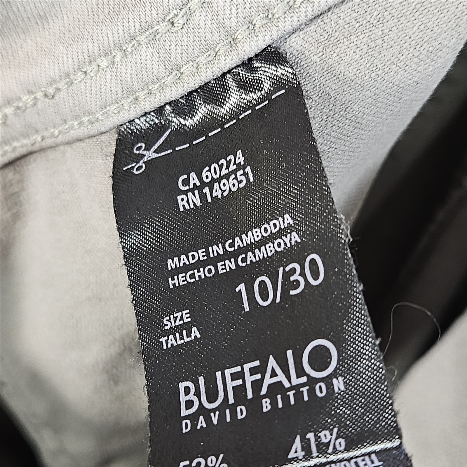 Buffalo David Bitton Crop Pants Women Size 10 Patch Pockets Stretch Green