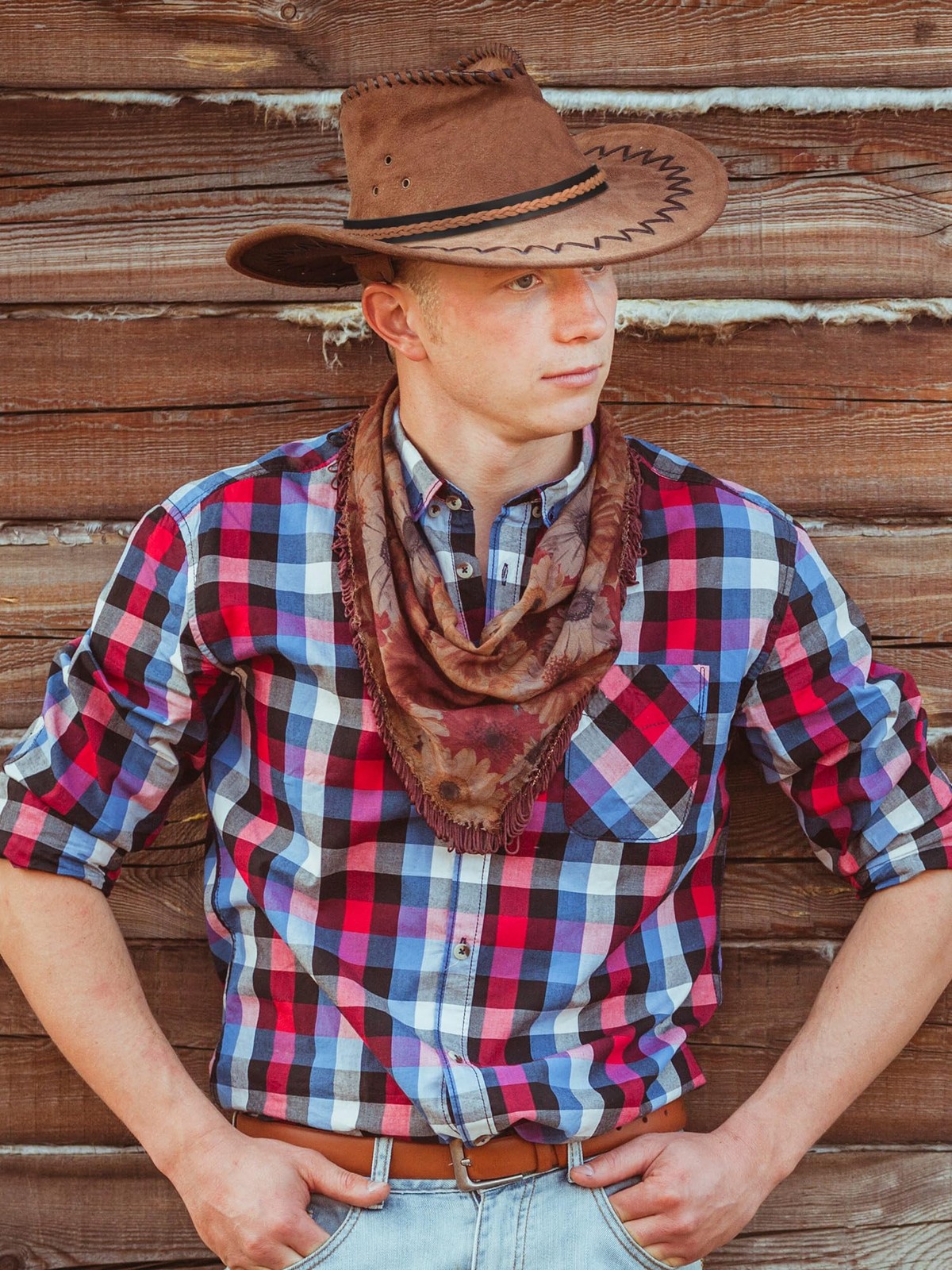 Zeyune 10 Pcs Cowboy Hat Bands 10 Count (Pack of 1), as shown in the picture