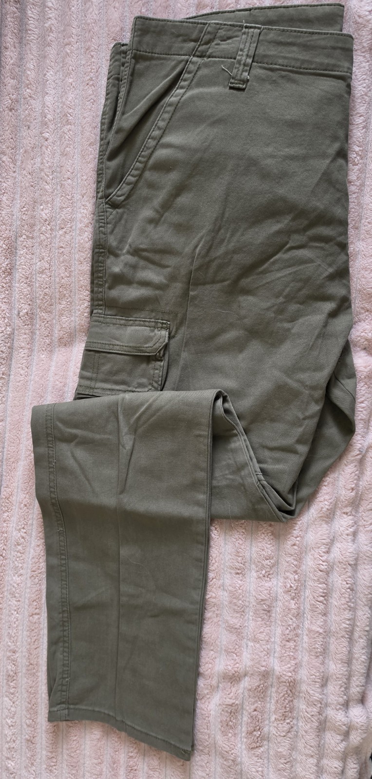 Wrangler Mens Olive Regular Taper Cargo Pants 40X32