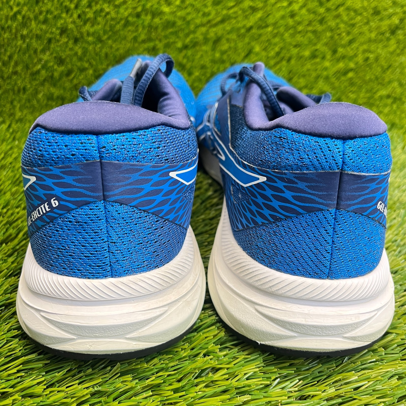 Asics Gel Excite 6 Mens Size 10 Navy Blue White Athletic Running Shoes Sneakers