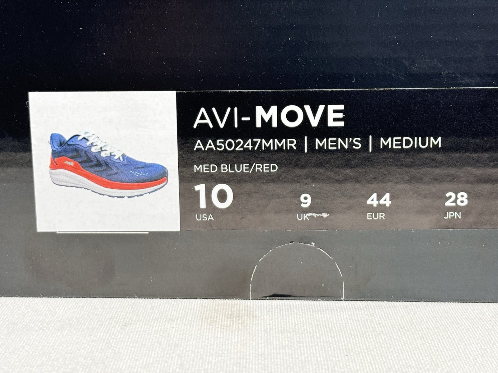 Avia Avi-Move Men’s Size 10 Sneakers Blue Red Memory Foam Running Shoes New