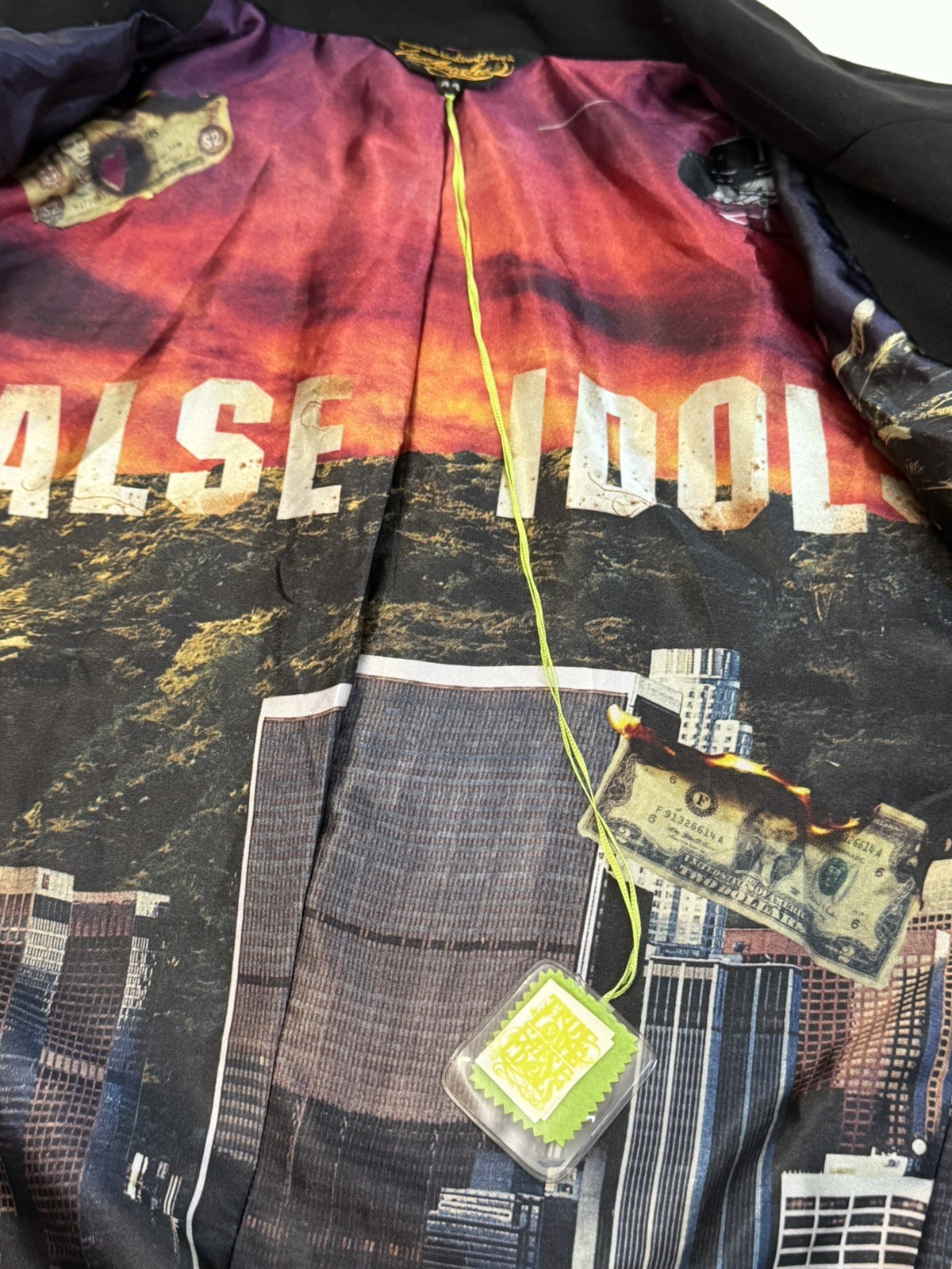 Men’s True Love & False Idols The Big Payback Served Cold Blazer Jacket Size 44