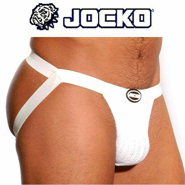 Jocko Everywear Men’s Michael Jock Strap White S/M & L/XL J310 346IM