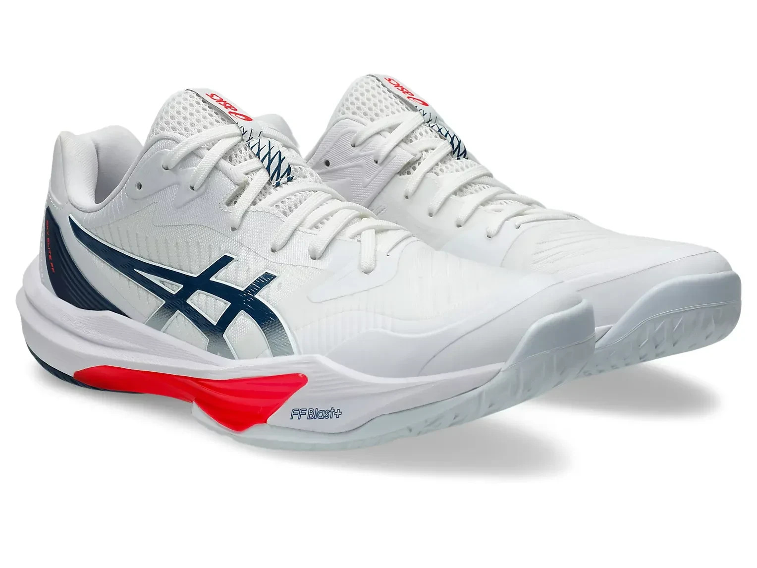 Asics SKY ELITE FF 3 1051A080 104 White/Mako Blue Volleyball Shoes Unisex